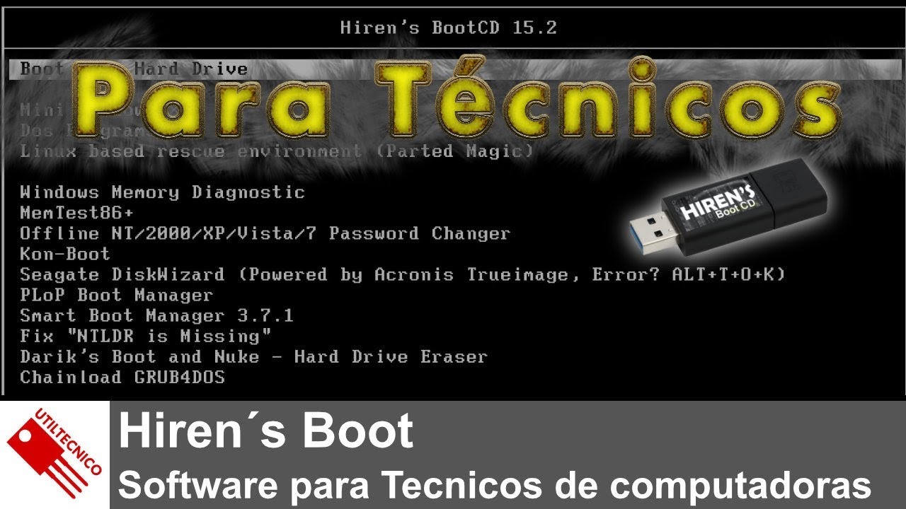Hiren´s Boot. Software para Técnicos de computadoras - YouTube