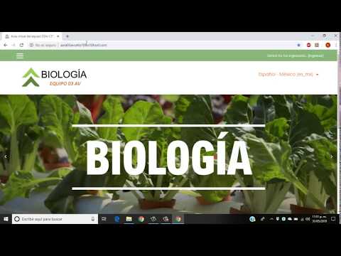 Plataforma educativa  Biología en Moodle