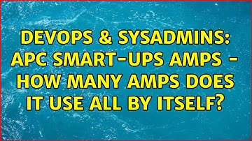 DevOps & SysAdmins: APC Smart-UPS Amps - How many amps does it use all by itself?