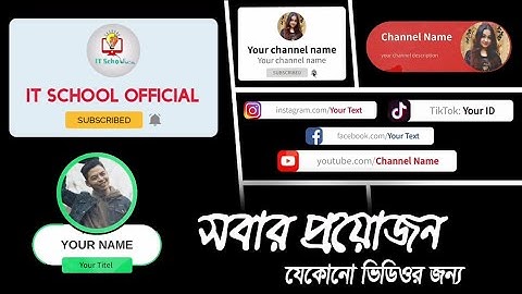 Create Intro, Lower Thirds, Titel Animation, for your video with an App_Hype Text_It School Official