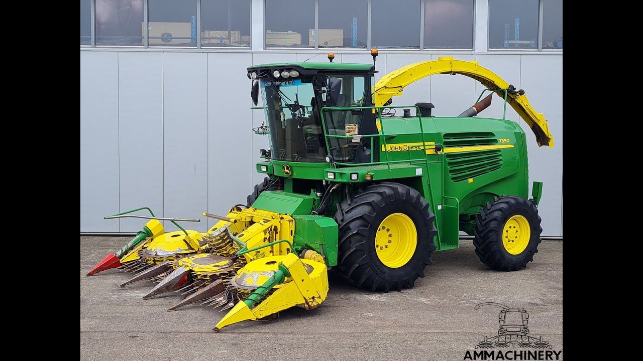2012 John Deere 7350 forage harvester for sale @AMMachineryBV - YouTube