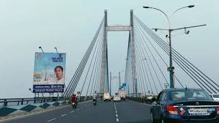 #Kolkata to #Howrah// Second Hooghly Bridge #Hanging Bridge in Kolkata#Vidyasagar Setu#City of Joy