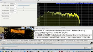 Get Rid of background noise from Elecraft K3S transmit audio(voice) input monitor with this plugin