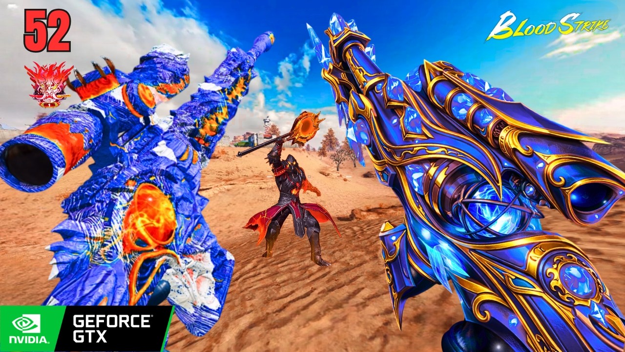 BLOOD STRIKE - 52 KILLS INSANE SNIPING GAMEPLAY RANDOM SQUAD | 240 FPS GTX 1660TI GRAPHICS CARD