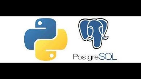 Flask PostgreSQL tutorial