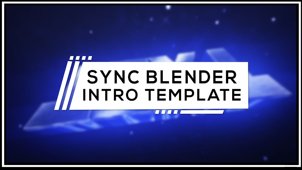 FREE BLUE SYNC BLENDER AE INTRO TEMPLATE - YouTube