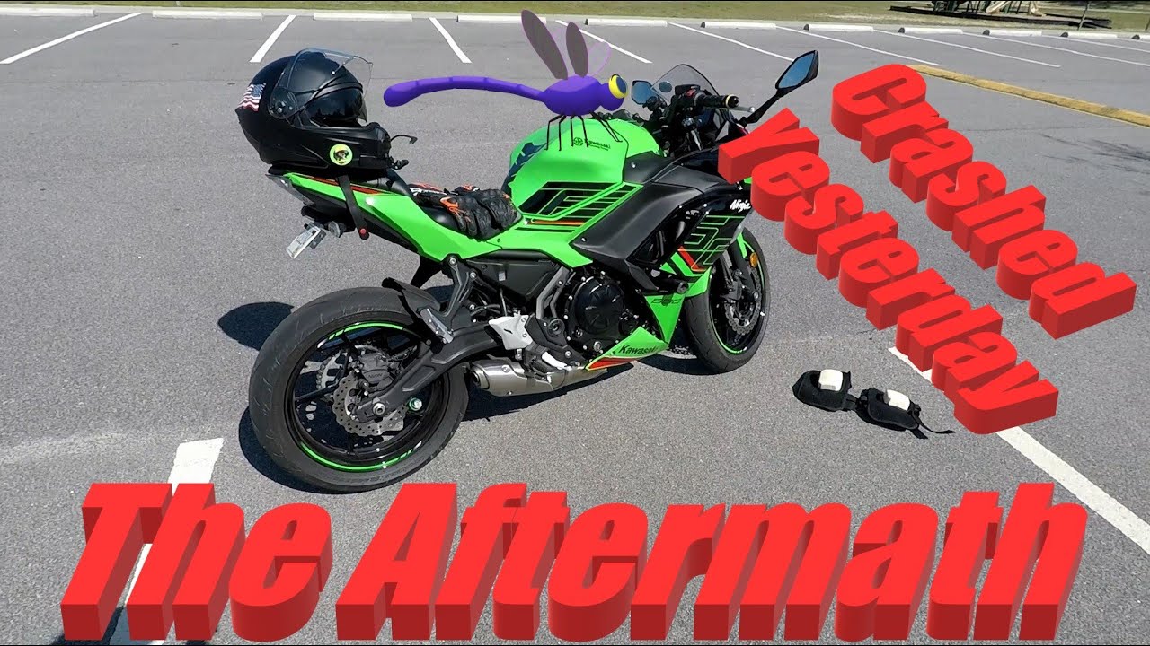 The Aftermath of my Motorcycle Crash.. Noooo - YouTube