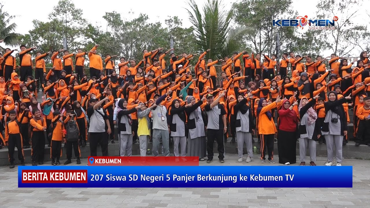 207 Siswa SD Negeri 5 Panjer Berkunjung ke Kebumen TV