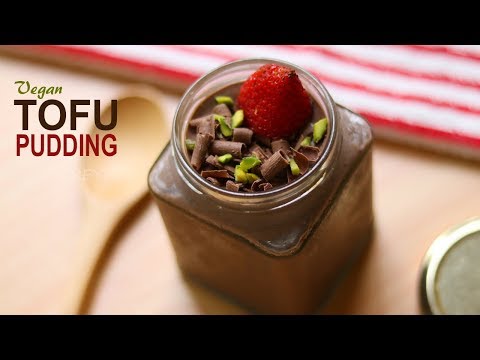 Vegan Pudding Dessert Recipe | No Cooking Dessert Recipe | Tofu Pudding
