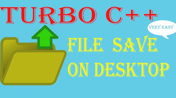 🔥HOW TO SAVE C FILE ON DESKTOP IN TURBO C COMPILER🔥🔥|very easy step||every C learner must watch it🔥|