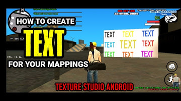 How to create TEXT in texture studio (Android) + how to make It a link  (mediafire)