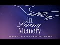 Celebration of Life Rev. Mary Moore