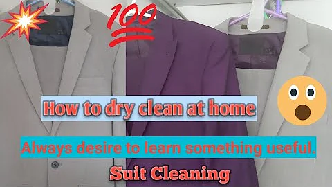 HOW TO DRY CLEAN AT HOME (How to wash Men's Suits At Home) #DryCleaningAtHome - DayDayNews