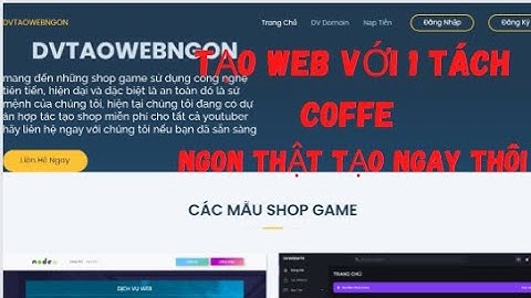 DVSHEAP QUAY TRỞ LẠI MANG ĐẾN WEBSITE TẠO SHOP CHỈ 15K || DVSHEAP