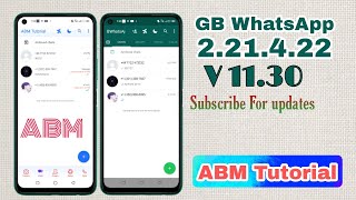 GB WhatsApp V 11.30 latest addition and updated version || Add Modi Chat Option || ABM Tutorial screenshot 5