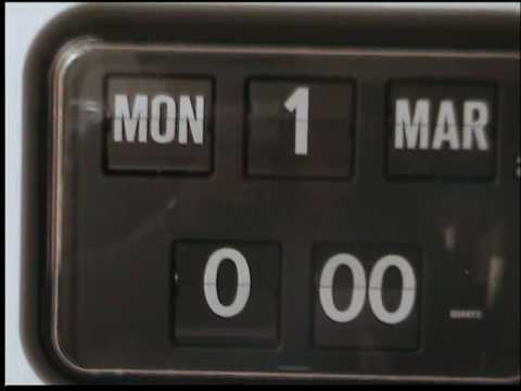 flip clock perpetual calendar