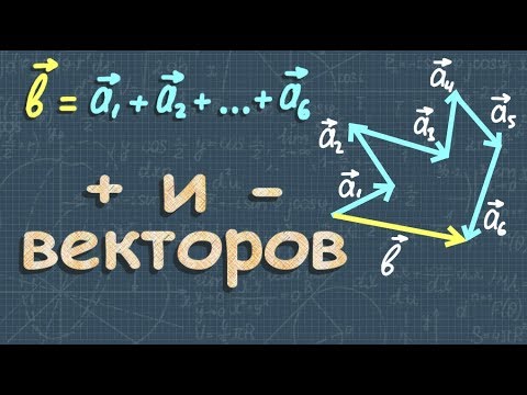 сложение ВЕКТОРОВ вычитание ВЕКТОРОВ 9 класс геометрия Атанасян