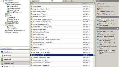 Pós configuração básica no SCOM 2007