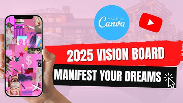 Manifest Your Dream Life in 2025: Create a Stunning Digital Vision Board with Canva!