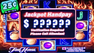 HIGH LIMIT FIRE HORSE ★ JACKPOT HANDPAY! ➜ SLOT MACHINE LIVE PLAY