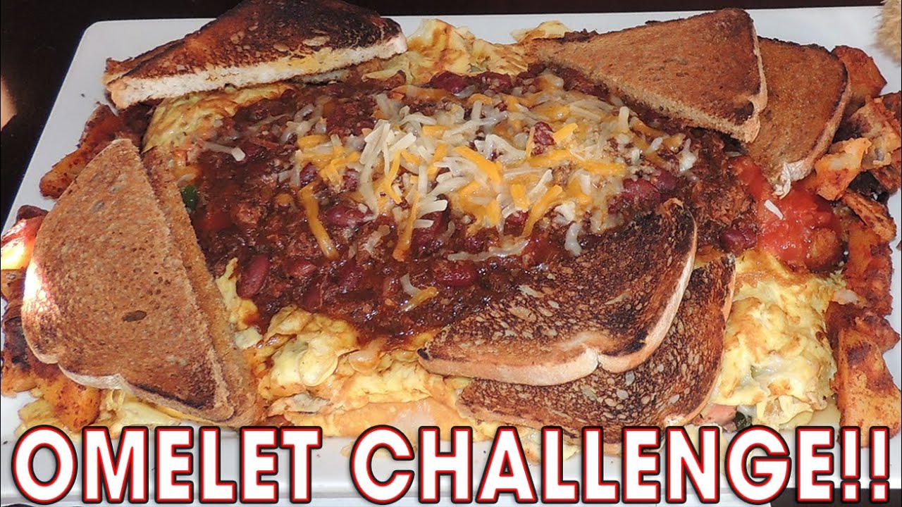 Hungry Monkey's 15-Egg "King Kong" Breakfast Omelet Challenge in Newport, Rhode Island!!