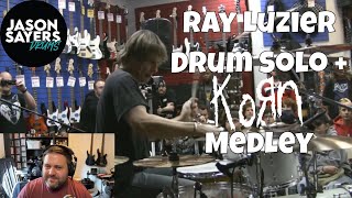 Drummer reacts to Ray Luzier of KORN - Clinic Solo and KORN Medley