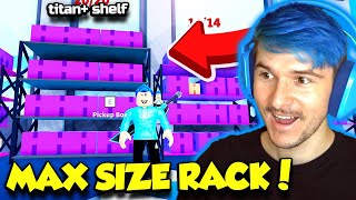 I BOUGHT THE TITAN+ RACK IN DELIVERY SIMULATOR AND GOT MAX OBSIDIAN BOXES!! (Roblox)