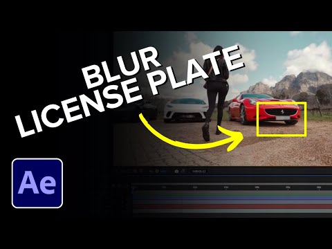 How to Blur License Plate in After Effects
