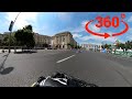 VR 360 Video of Electric Kart Race around the closed streets of Bucharest