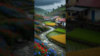Cinematic Rainy Day in a Vibrant Valley | Relaxing Nature Visuals