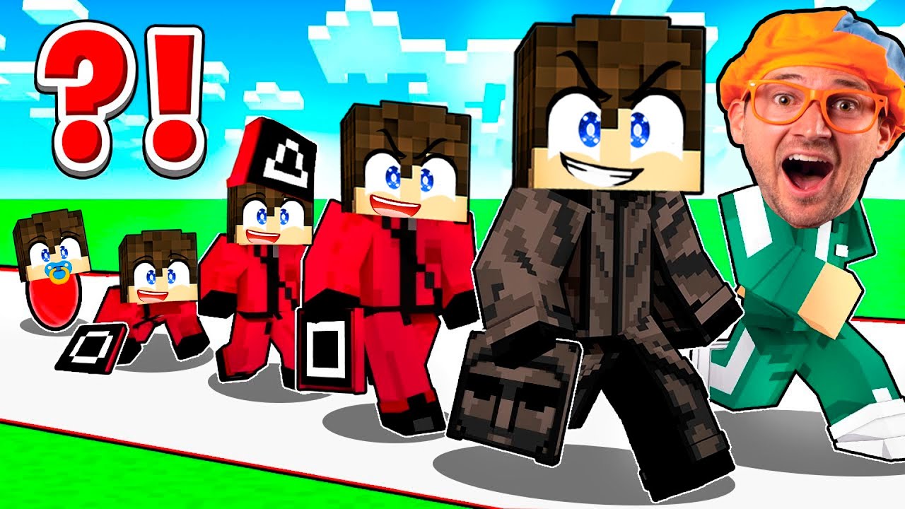 La vie d’un AGENT SQUID GAME sur Minecraft ( Naissance à la Mort )