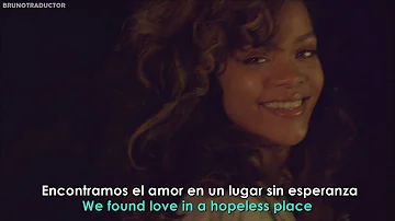 Rihanna - We Found Love ft. Calvin Harris // Lyrics + Español // Video Official