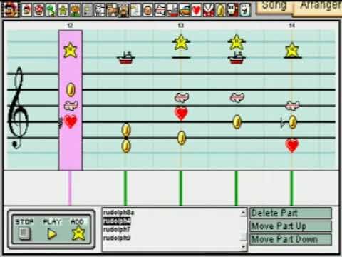Rudolph The Red-Nosed Reindeer on Mario Paint Comp...