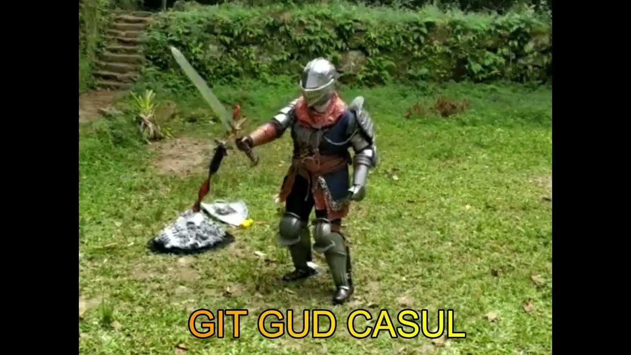 DARK SOULS MEME] GIT GUD CASUL (Chola Mais) #shorts 