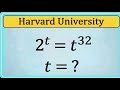 Only 10% Students Solve this exponential math olympiad question _ 2^t _t^32 #highlights #vairal