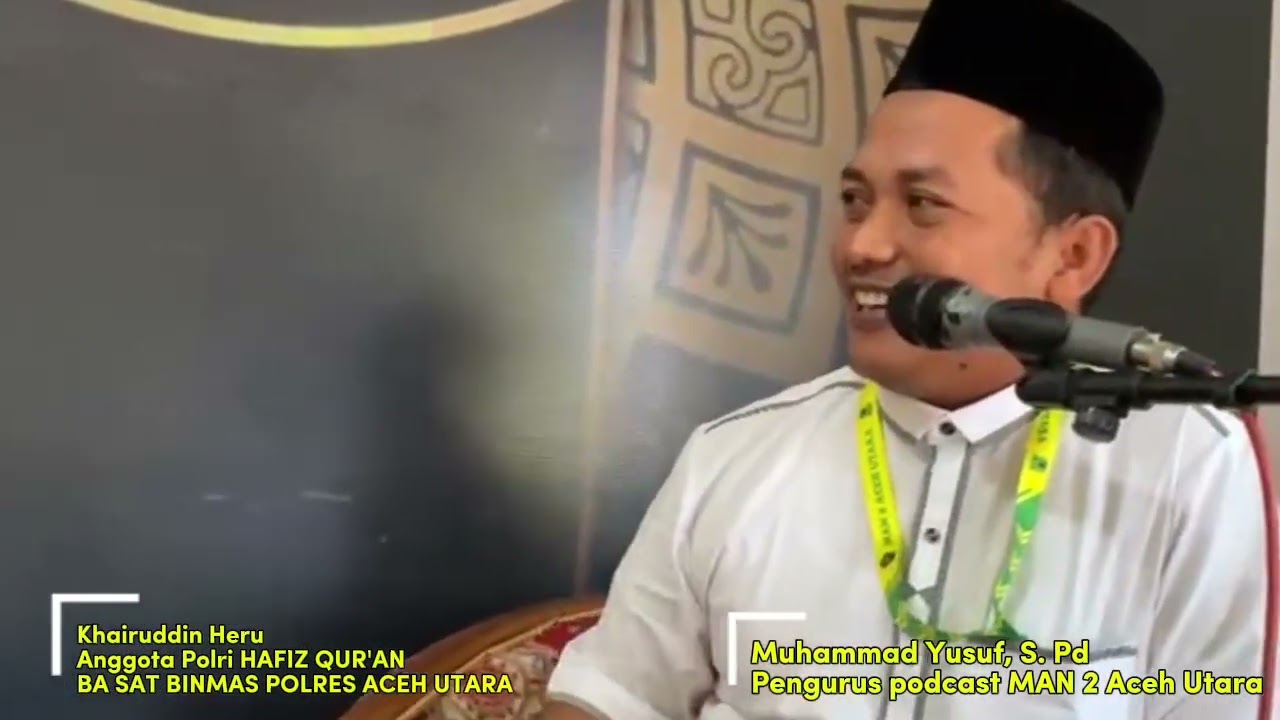 Podcast MAN 2 Aceh Utara Hadirkan Heru BA Sa Bimas Polres Aceh Utara sebagai Nara Sumber