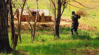 How to build the perfect survival shelter - From Simple Materials  #bushcraft #survival  #building