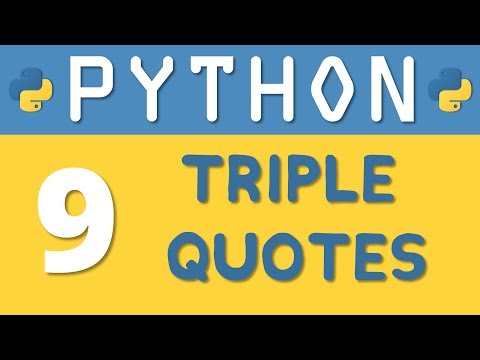 Python tutorial 09: Triple Quotes For Multi Line String in Python by Manish Sharma