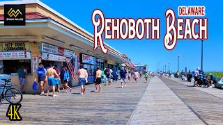 Rehoboth Beach Delaware Boardwalk 4K