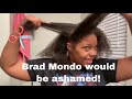 Cutting my hair during quarantine Part 1 / Brad Mondo would be ashamed 🤦🏽‍♀️