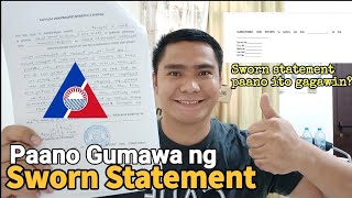 PAANO GUMAWA NG SWORN STATEMENT | POLO CONTRACT VERIFICATION.