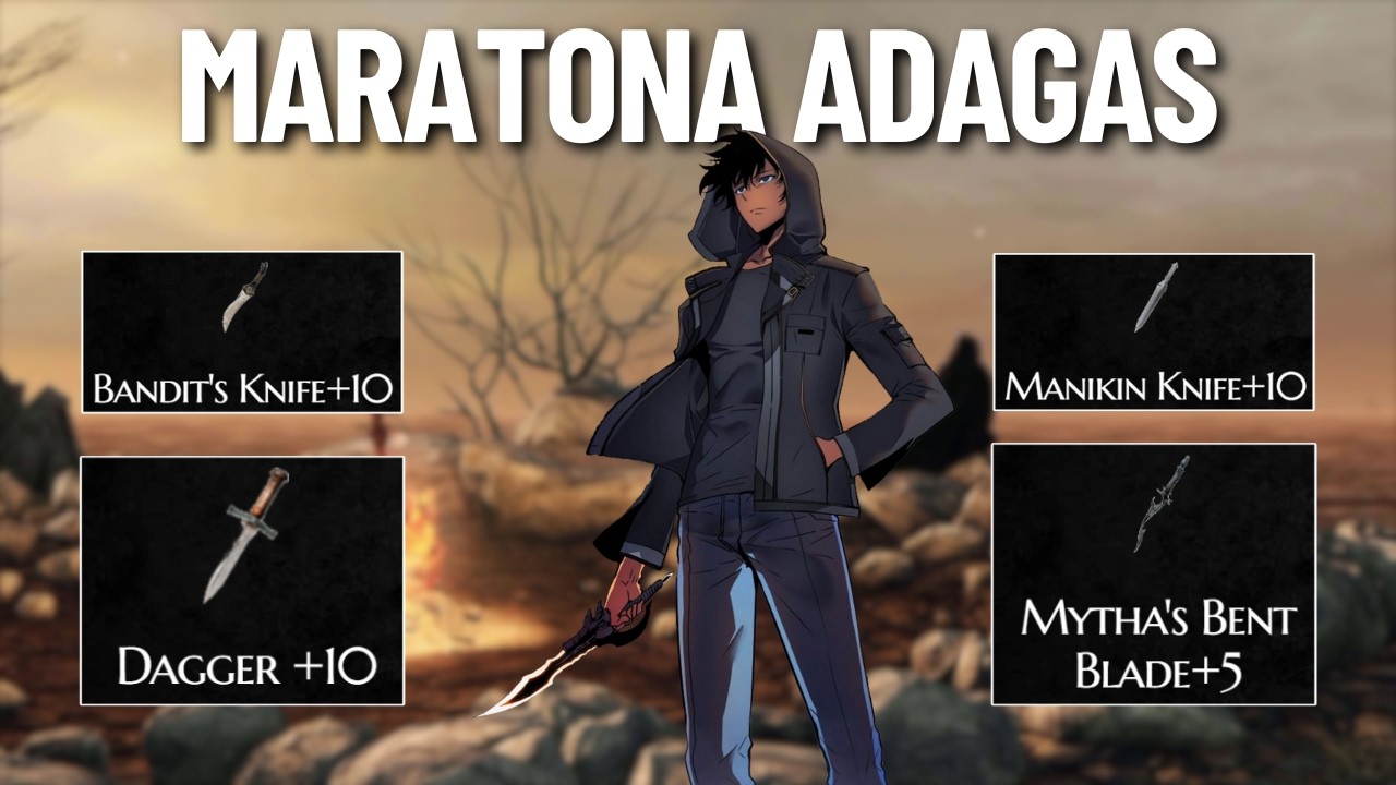 Dark Souls 2 usando apenas ADAGAS - Maratona Souls