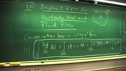 Lecture 25 - Part a: Implicit FVM for Unsteady Heat and Fluid Flow