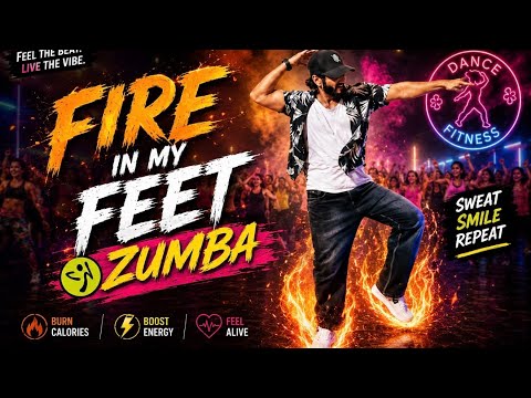 Fire in My Feet Zumba | Indian Latin Dance | Dance Workout | Dance Fitness | #zin123 