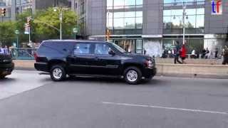 Secret Service Escort in Manhattan, NY, USA, 17.10.2014.