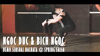 Ngoc Duc & Bich Ngoc , Demo Bachata @SpringSalsaDanceCompany