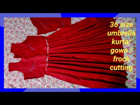 Umbrella Frock/Dress Cutting and Stitching Step by Step for 7-8 year -  YouTube