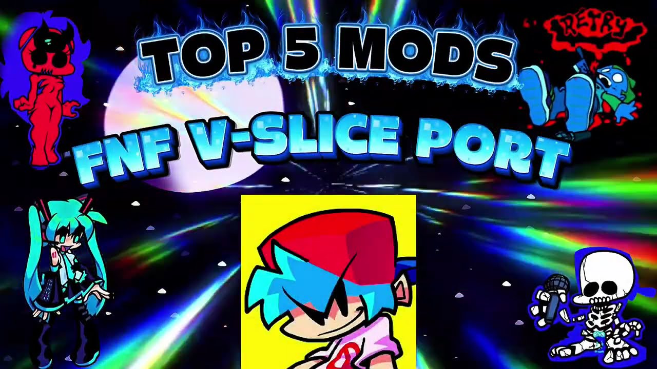 🔥FNF MOD🔥 TOP 5 MODS RANCIOS(XD) DE FRIDAY NIGHT FUNKIN' MOBILE V-SLICE PORT 📁✅😎