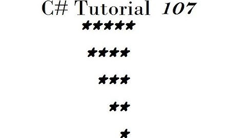 Printing Triangle Pattern in C# Example Nineteen