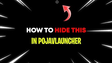 How To Hide The settings Button In pojavlauncher